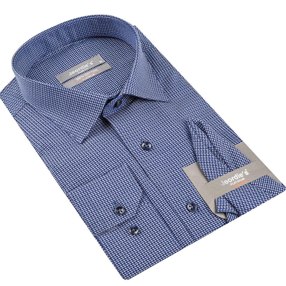 Navy Cotton Shirt