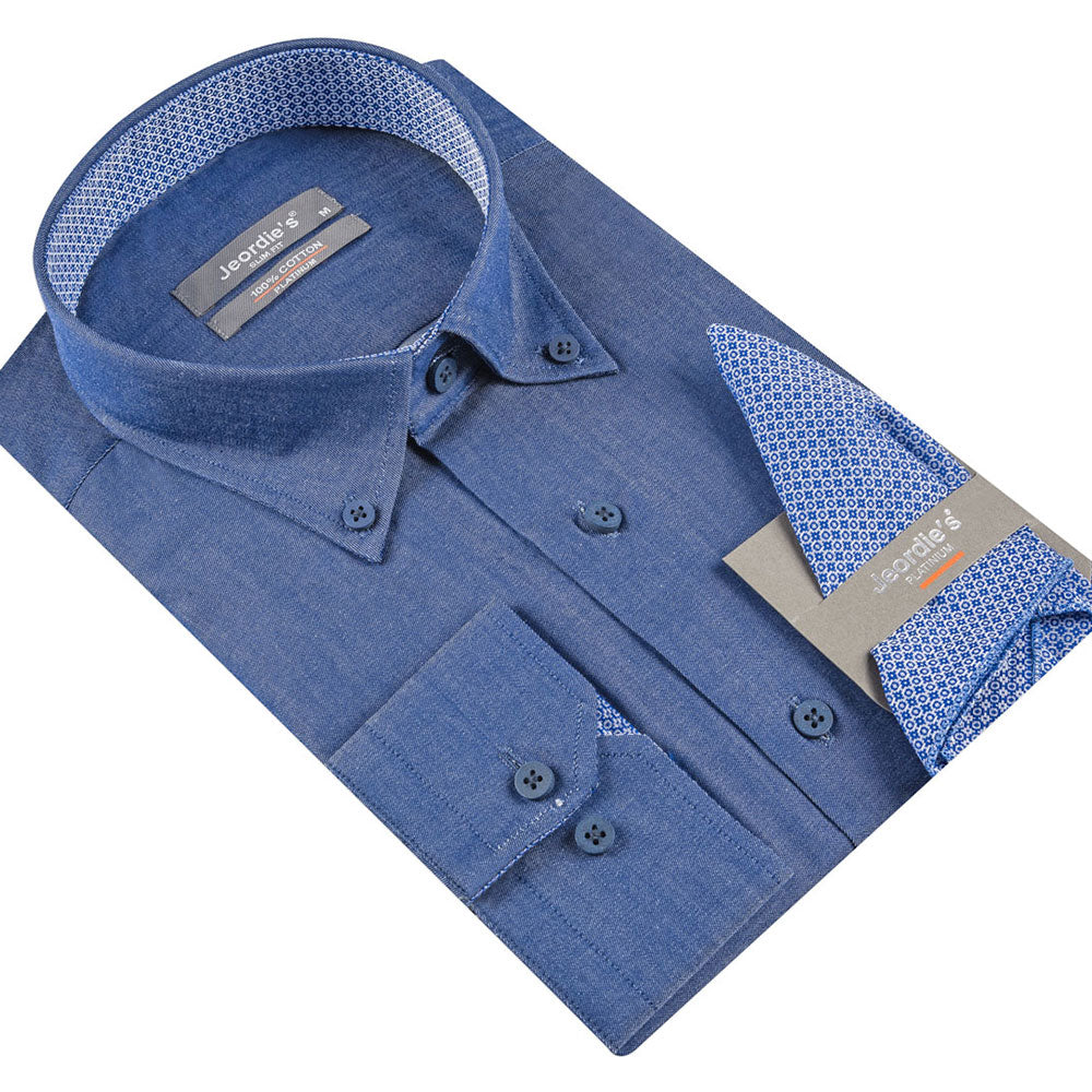 Navy Cotton Shirt