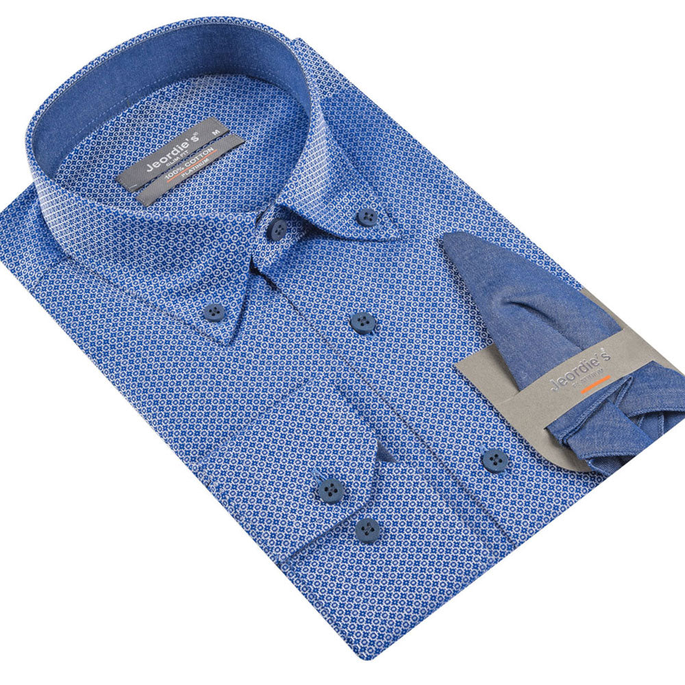 Royal Blue Cotton Shirt