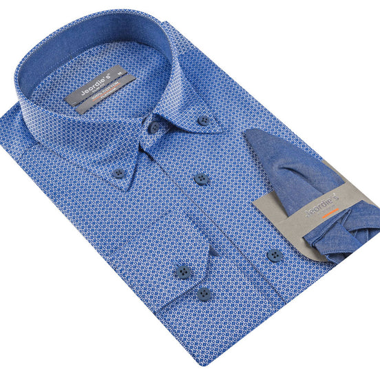 Royal Blue Cotton Shirt