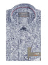 White - Navy Cotton Shirt