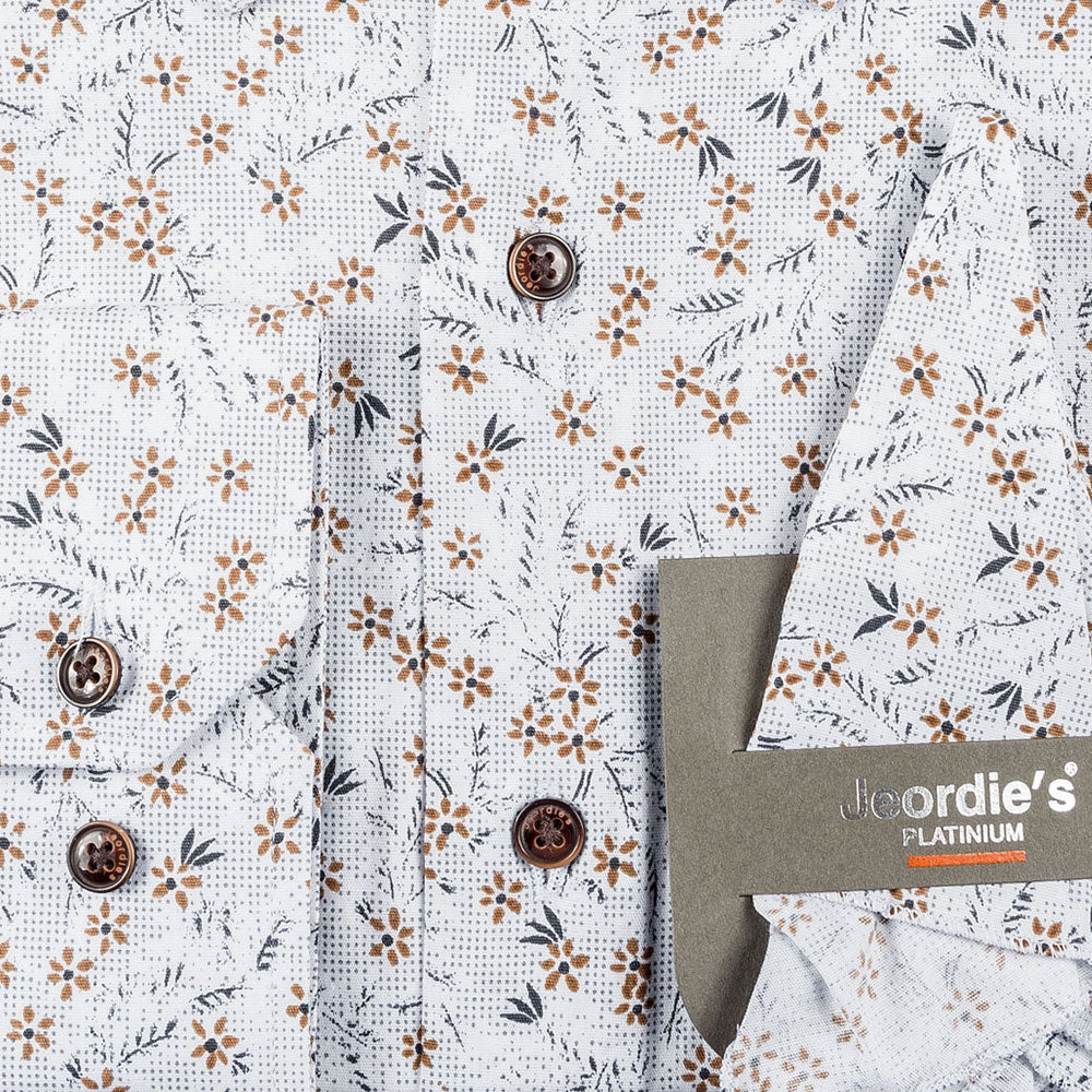 White - Beige Cotton Shirt