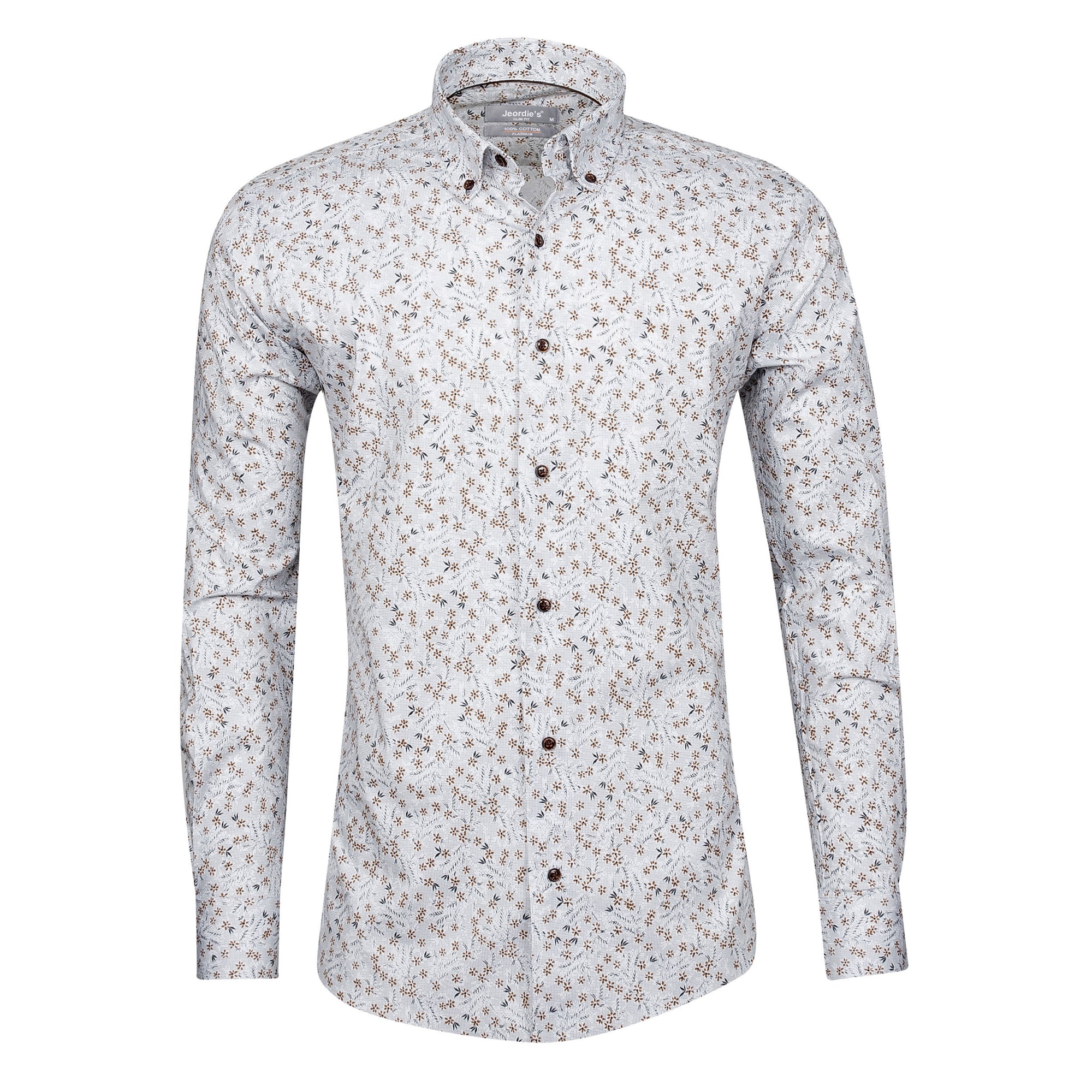 White - Beige Cotton Shirt
