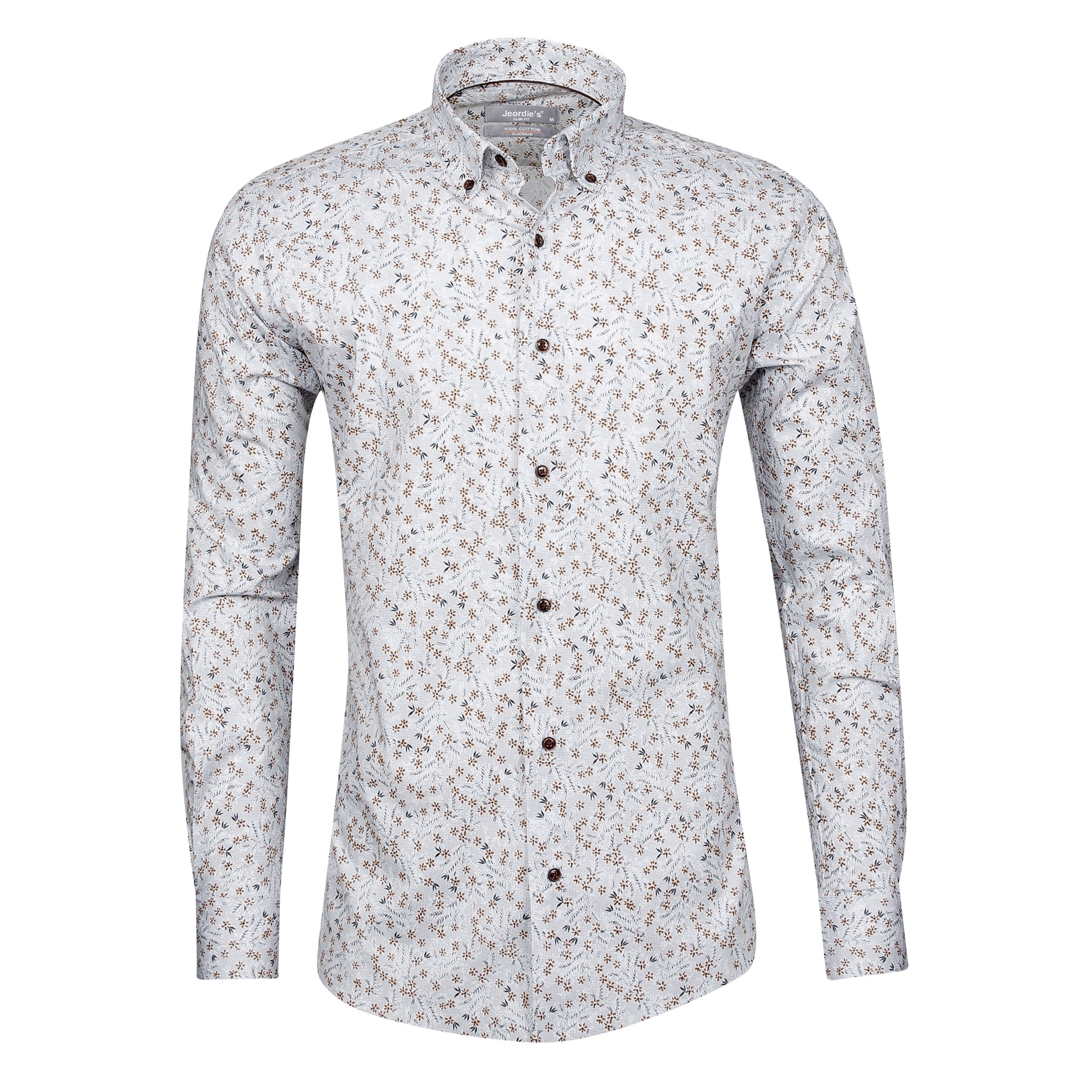 White - Beige Cotton Shirt