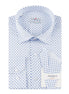 White - Sax Blue Cotton Shirt