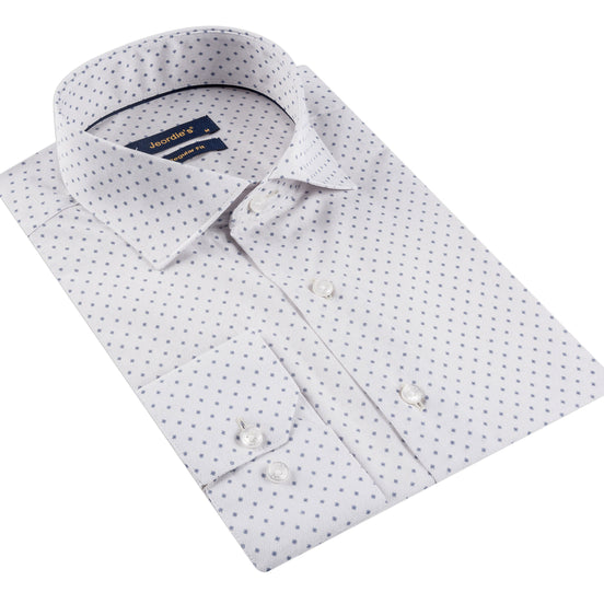 Beige - Navy Long Sleeve Shirt