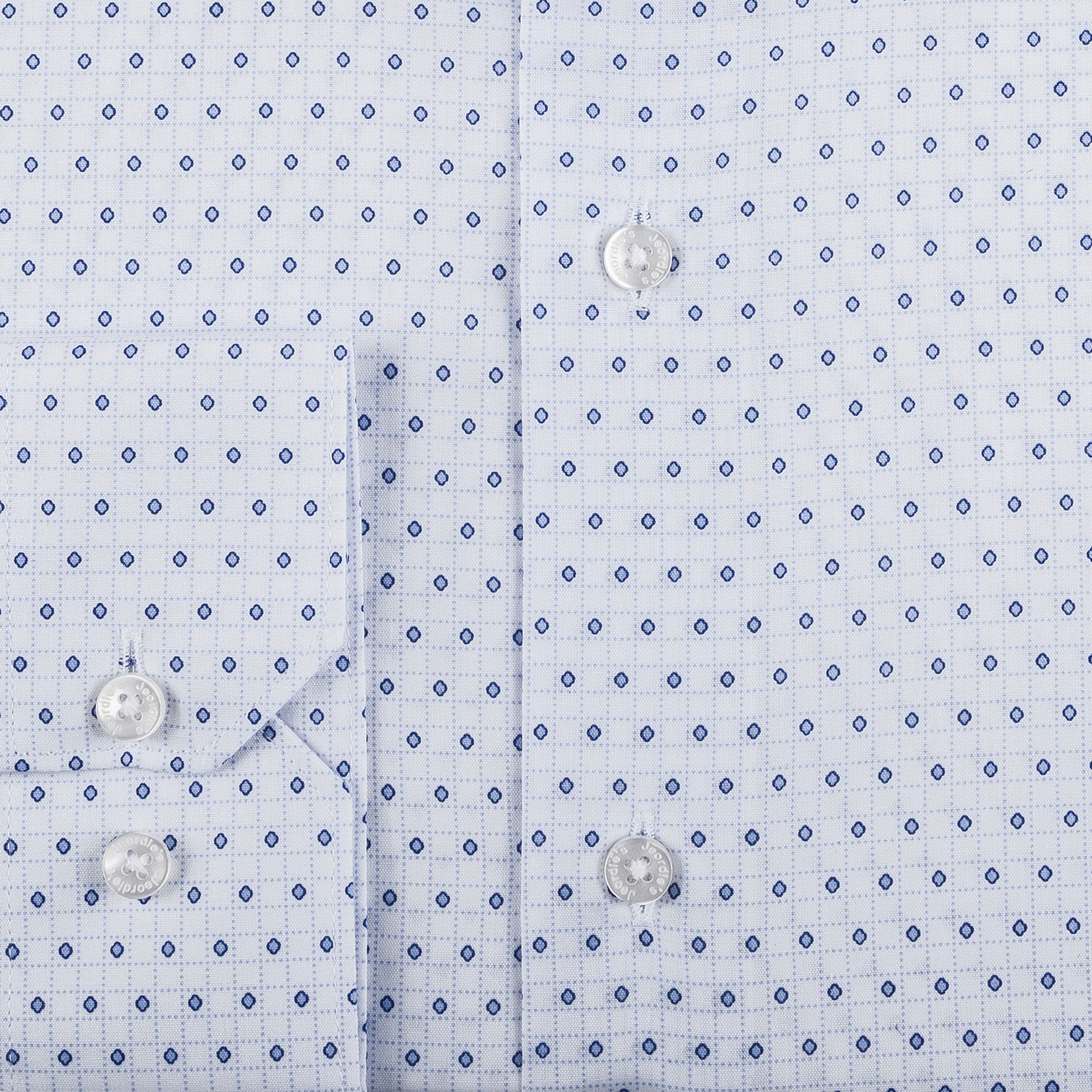 White - Blue Long Sleeve Shirt