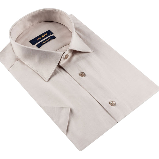 Beige Short Sleeve Shirt