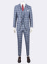 Navy - Red Three-Piece Suit