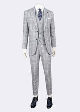 Grey - Navy Three-Piece Suit