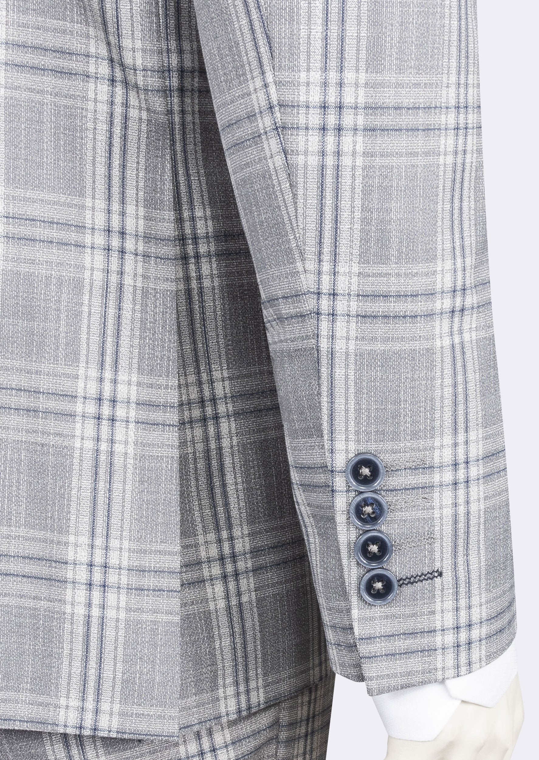 Grey - Navy Three-Piece Suit