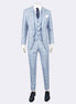 Blue - Sax Blue Three-Piece Suit