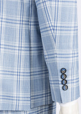 Blue - Sax Blue Three-Piece Suit