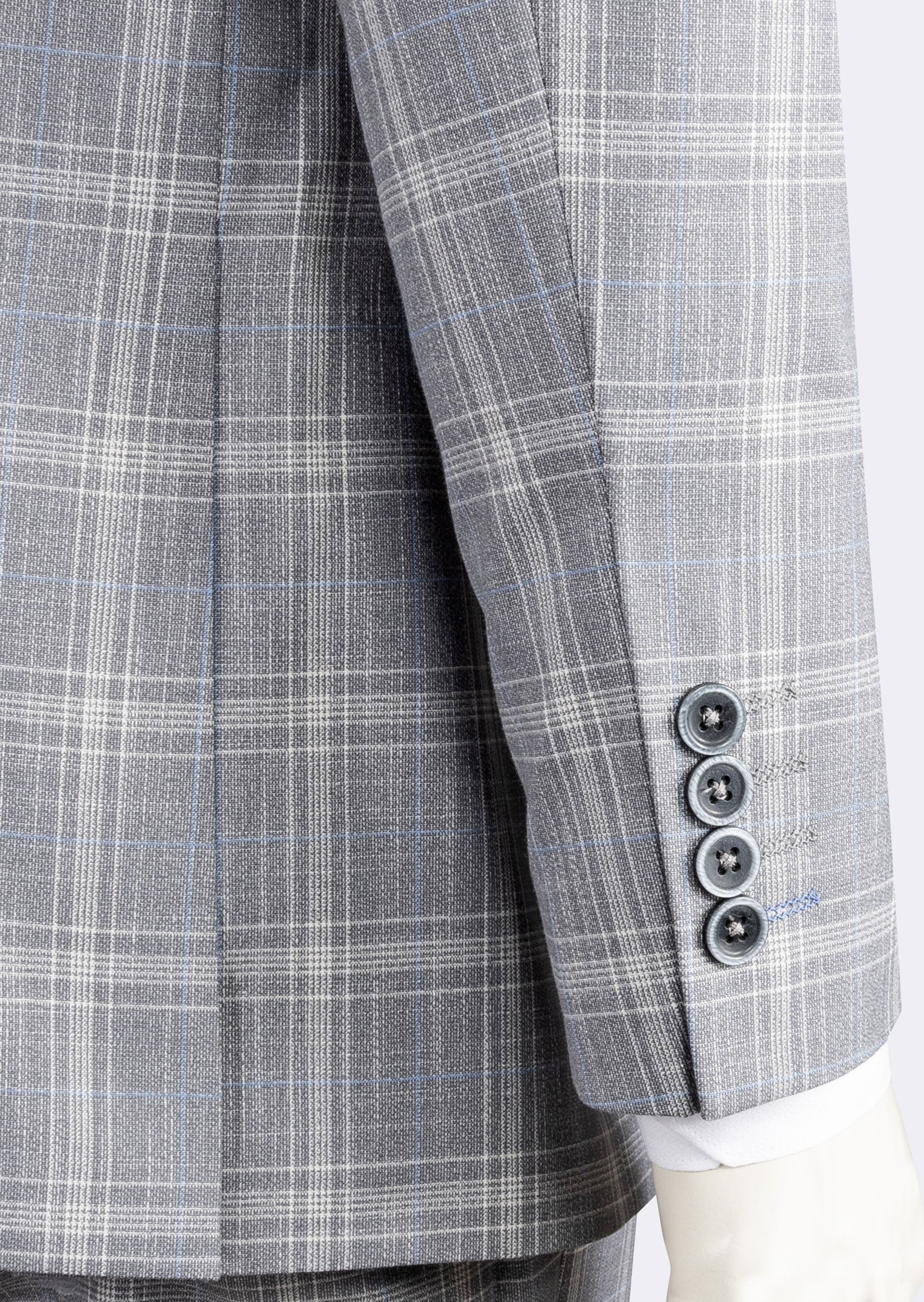 Grey - Blue Three-Piece Suit
