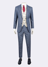 Light Navy Three-Piece Suit