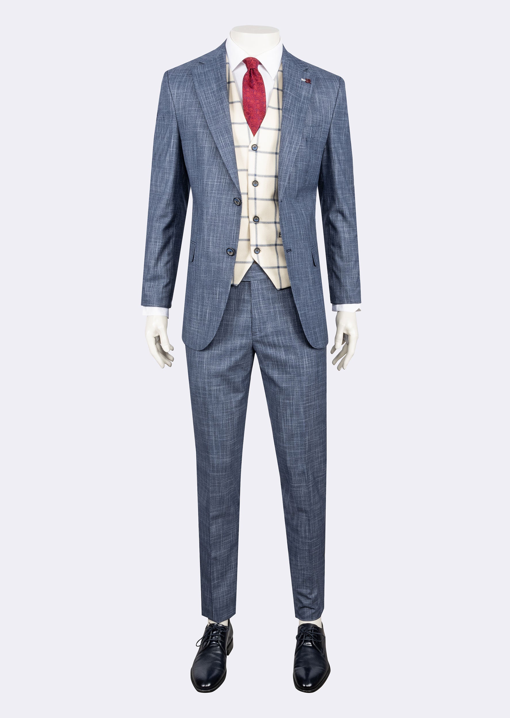 Light Navy Three-Piece Suit