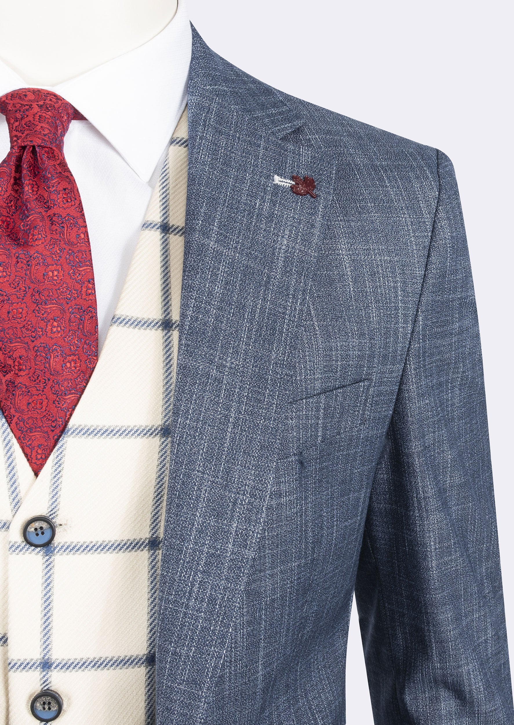 Light Navy Three-Piece Suit