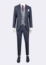 Dark Navy Three-Piece Suit