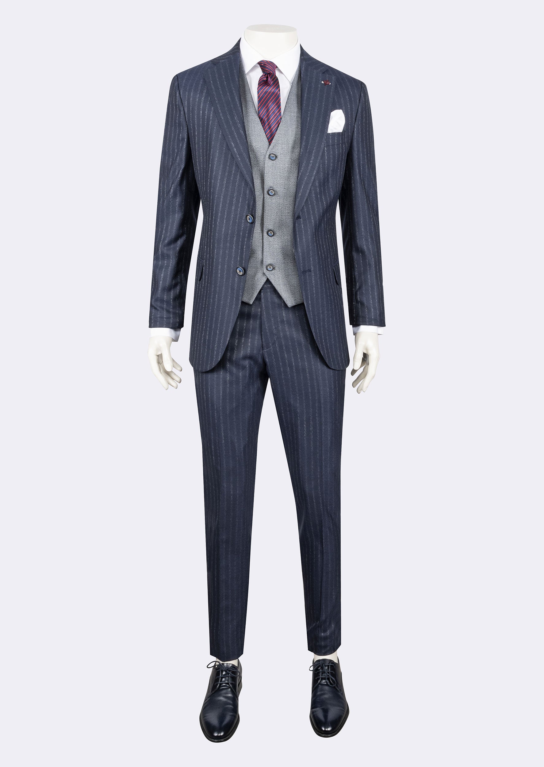 Dark Navy Three-Piece Suit