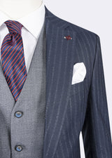 Dark Navy Three-Piece Suit