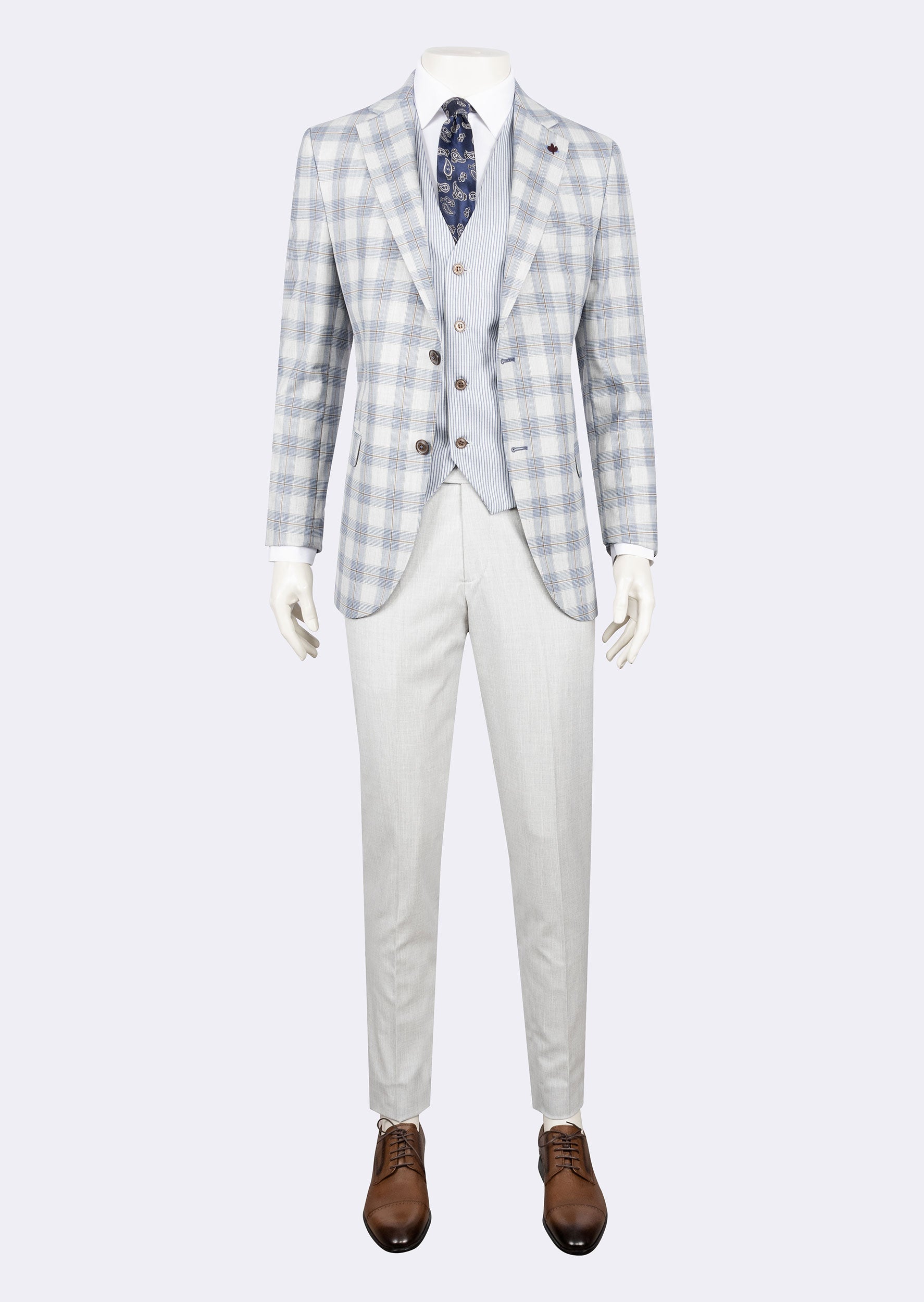 Blue Three-Piece Suit