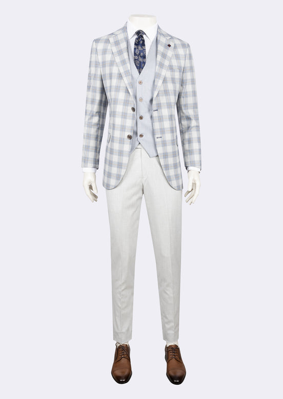 Blue Three-Piece Suit
