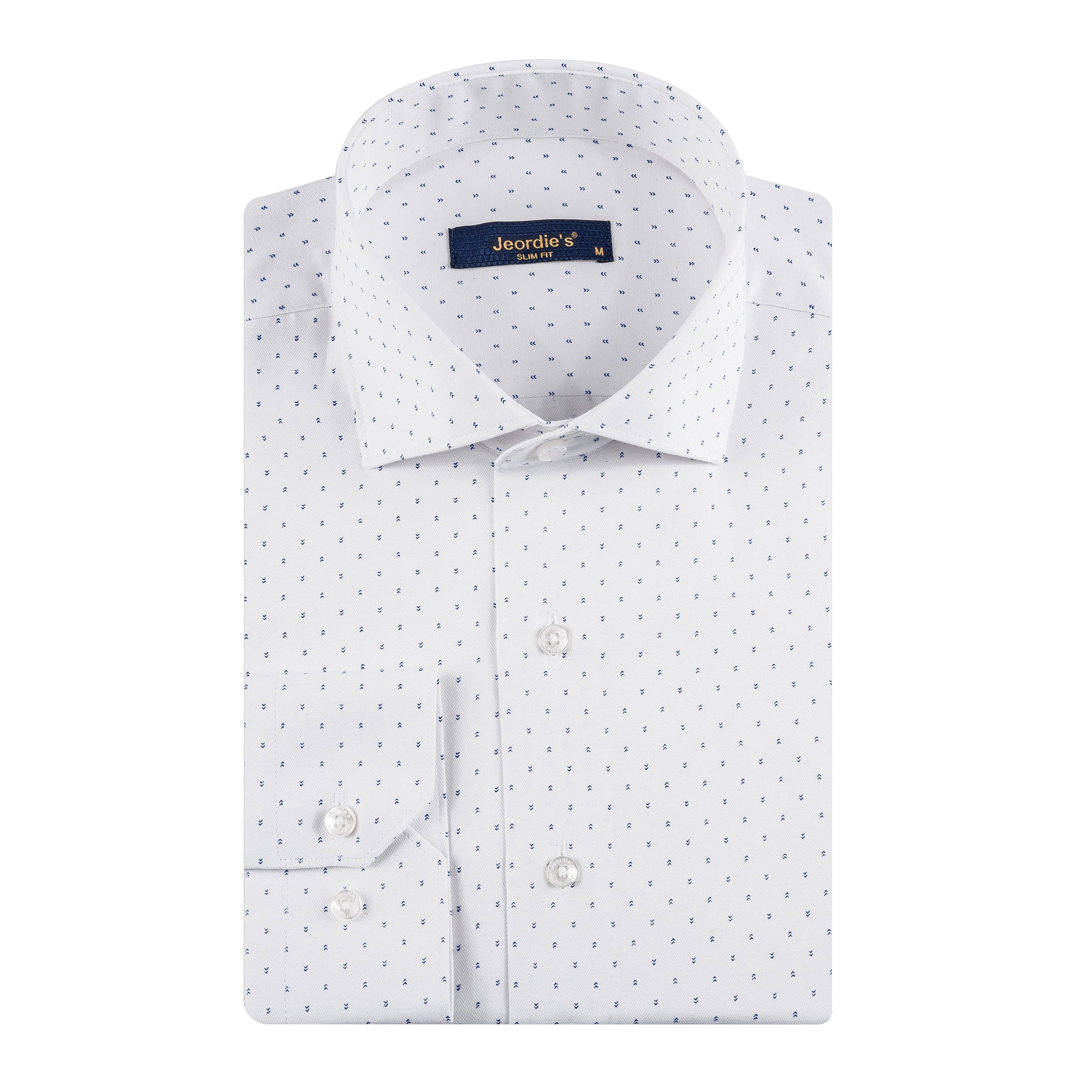 White - Sax Blue Long Sleeve Shirt
