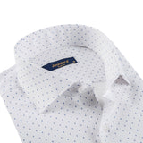 White - Sax Blue Long Sleeve Shirt