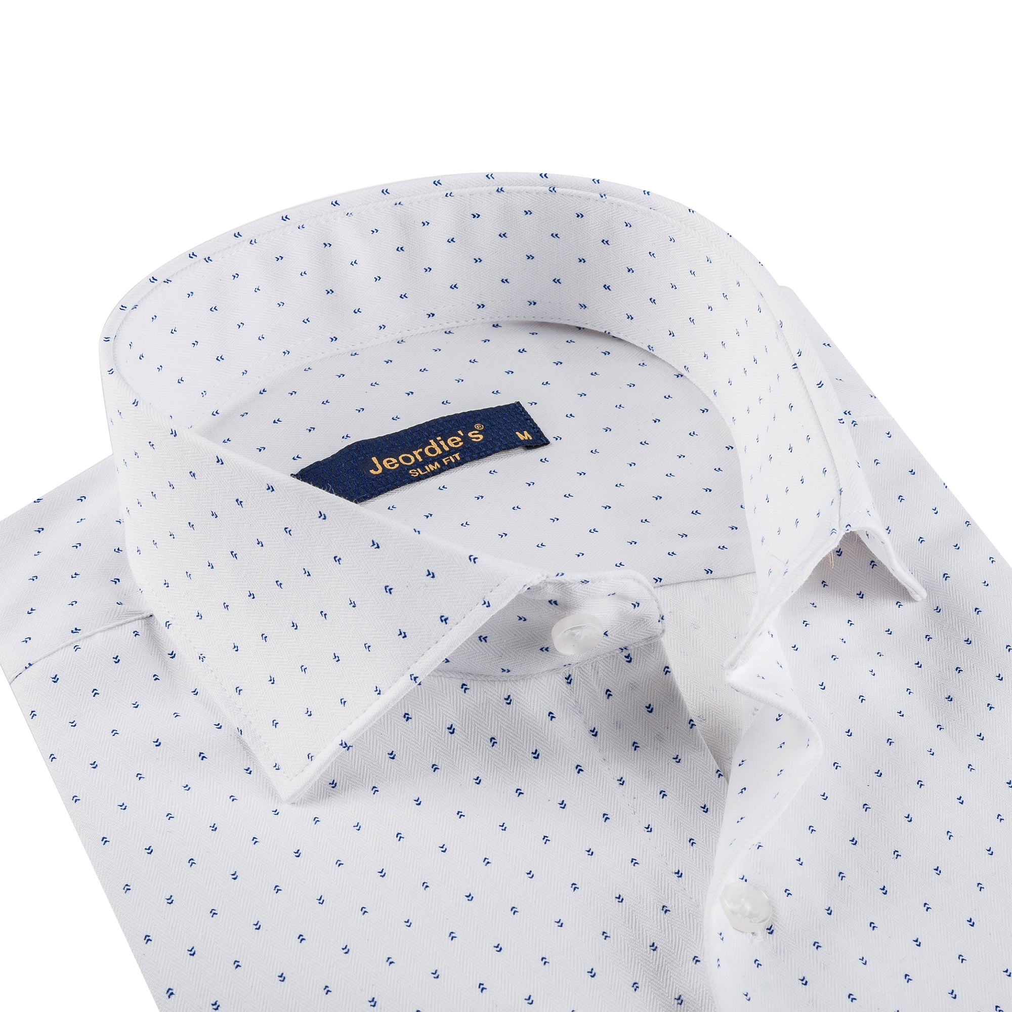 White - Sax Blue Long Sleeve Shirt