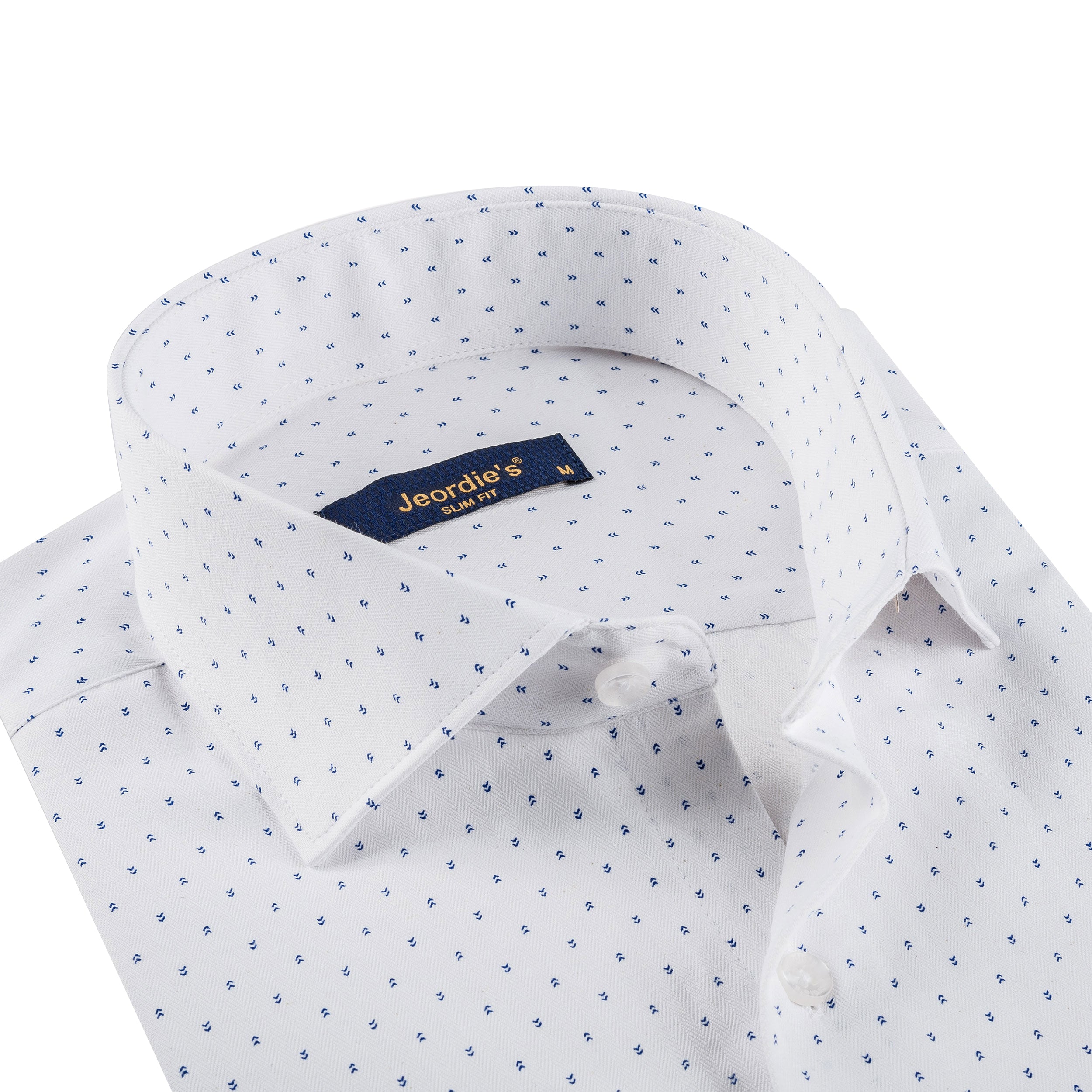White - Sax Blue Long Sleeve Shirt