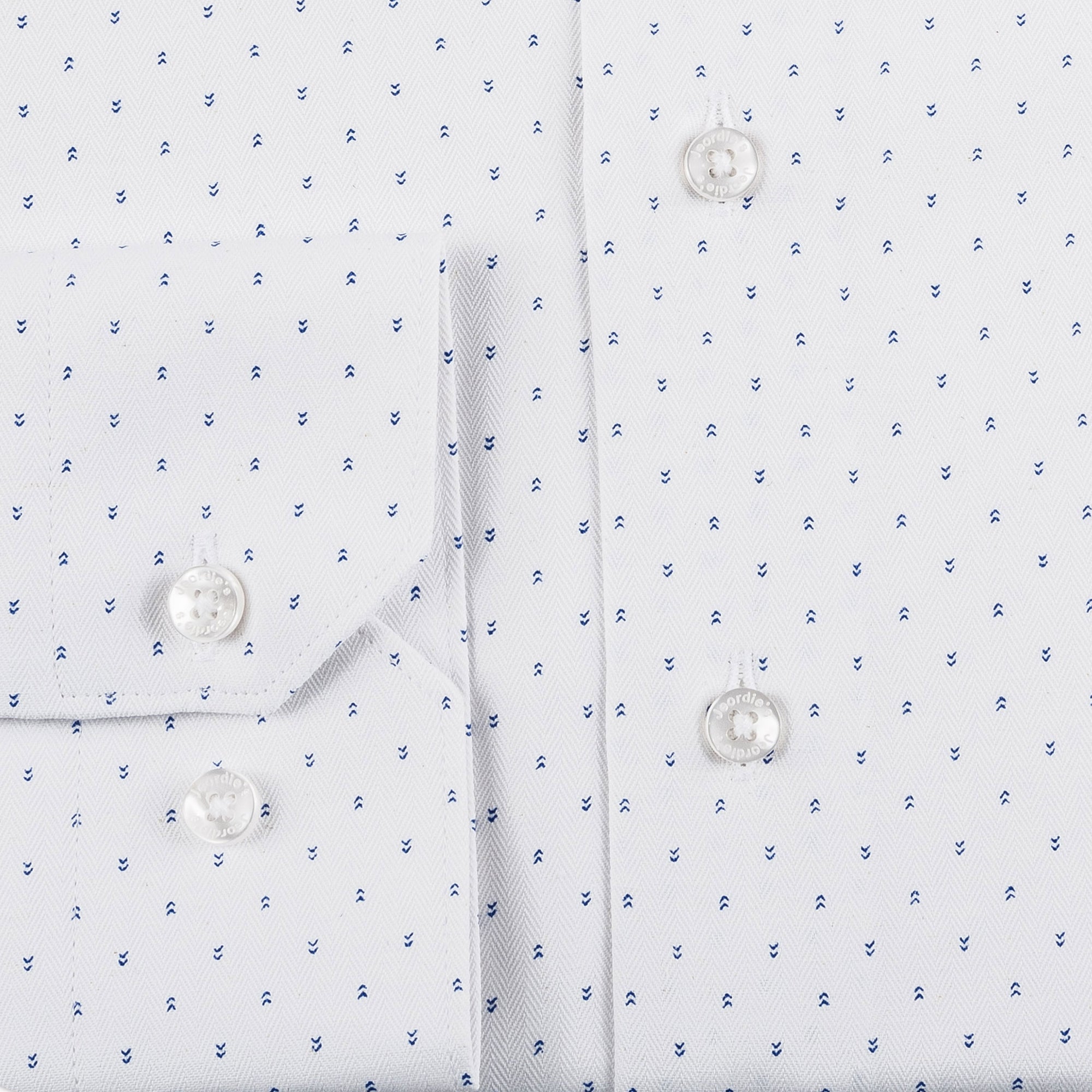 White - Sax Blue Long Sleeve Shirt