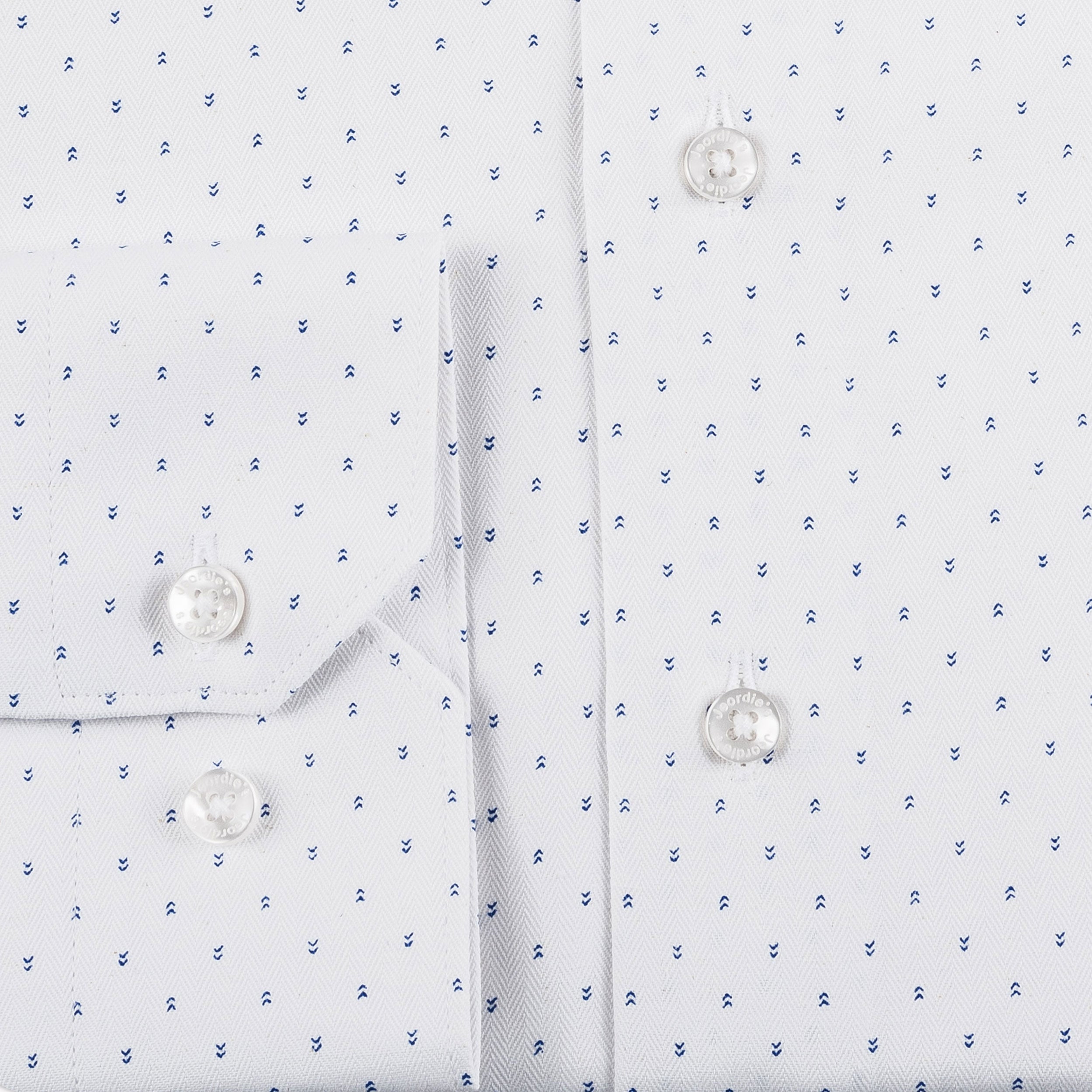 White - Sax Blue Long Sleeve Shirt