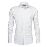White - Sax Blue Long Sleeve Shirt