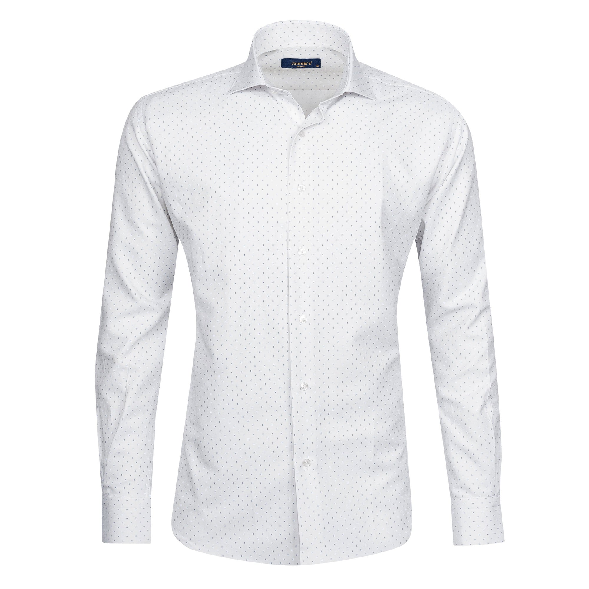 White - Sax Blue Long Sleeve Shirt