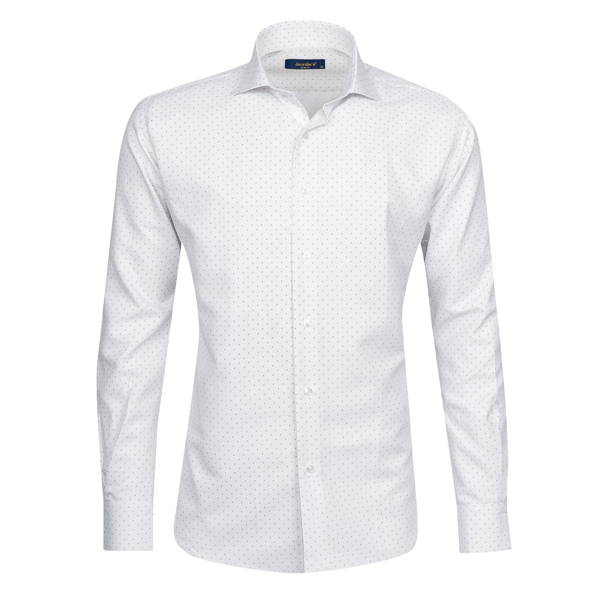 White - Sax Blue Long Sleeve Shirt