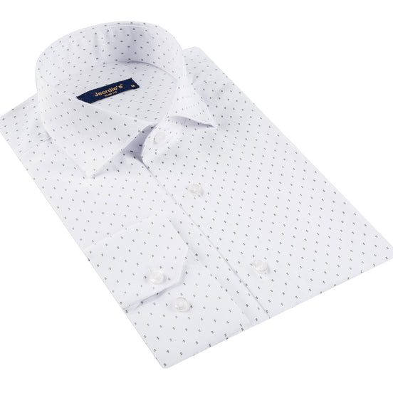 White - Khaki Long Sleeve Shirt