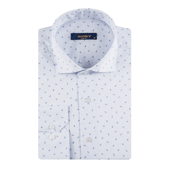 White - Blue Long Sleeve Shirt