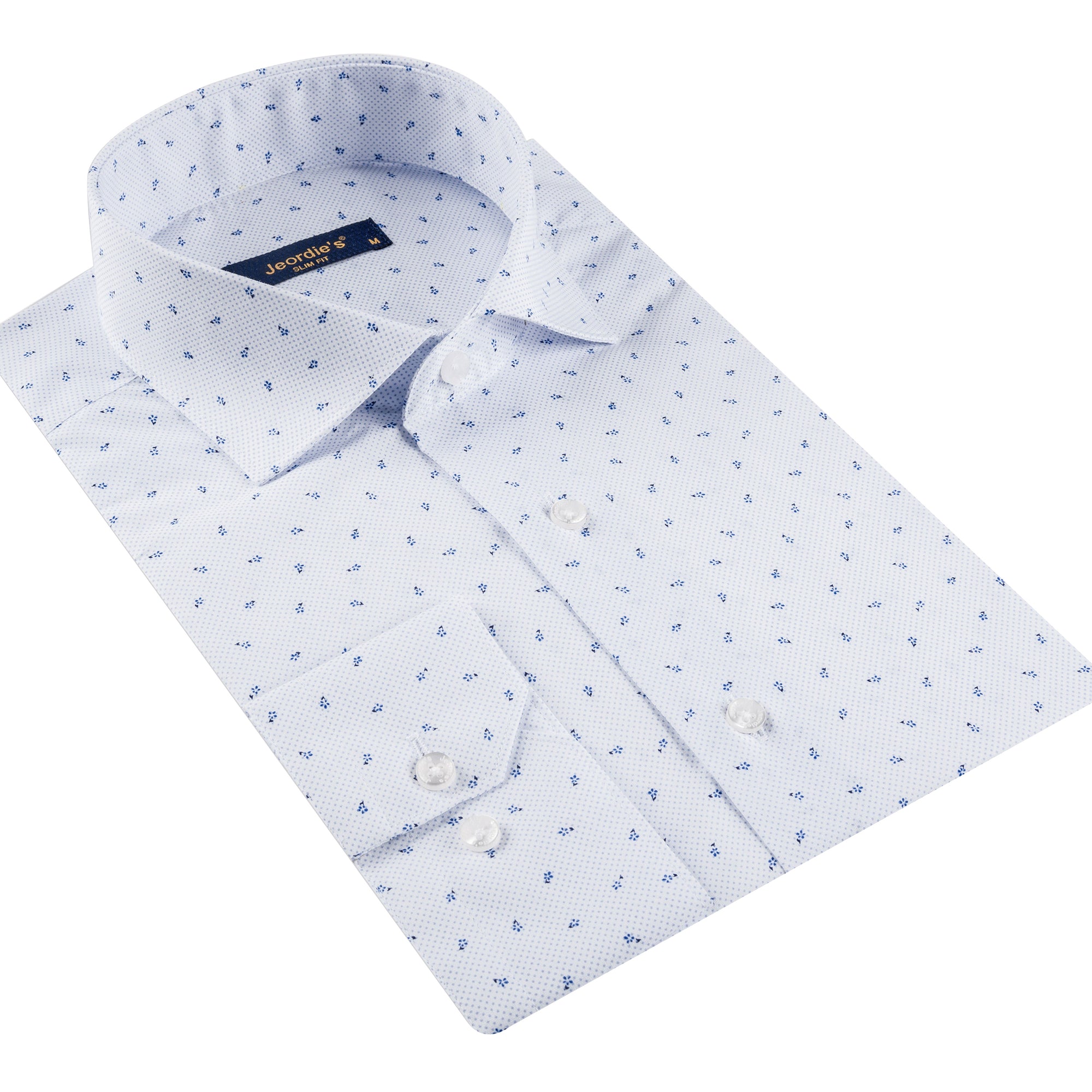 White - Blue Long Sleeve Shirt