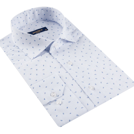 White - Blue Long Sleeve Shirt