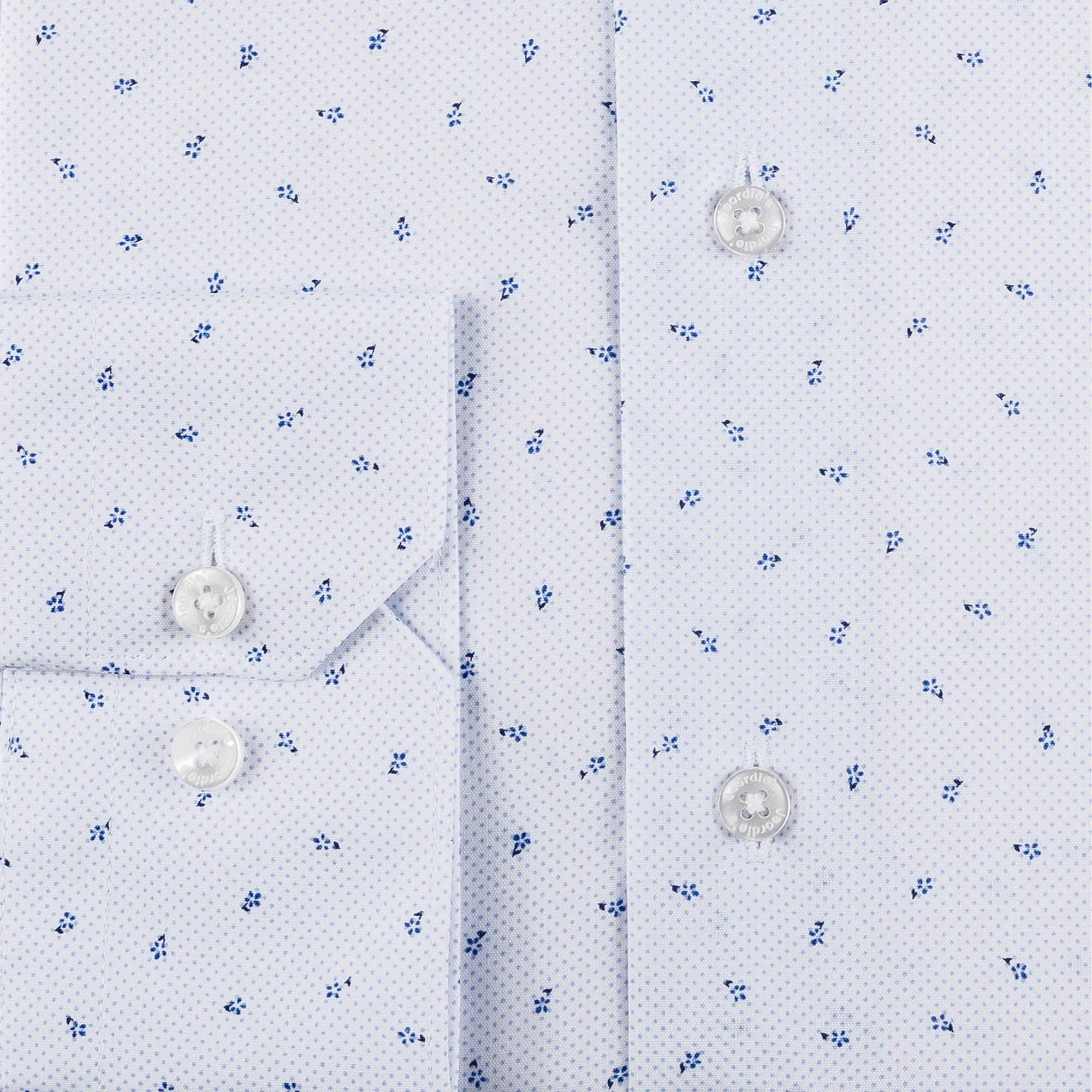 White - Blue Long Sleeve Shirt