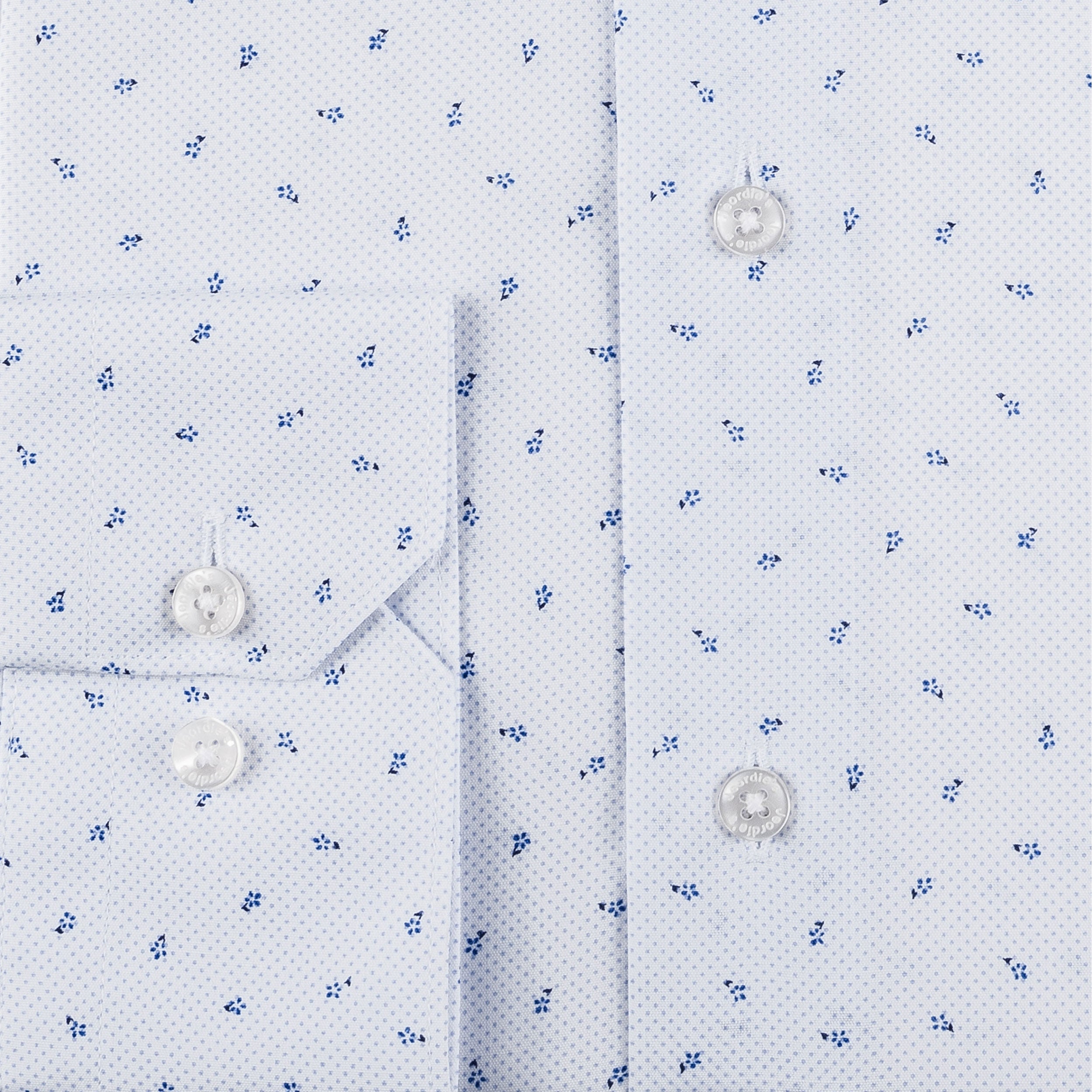 White - Blue Long Sleeve Shirt