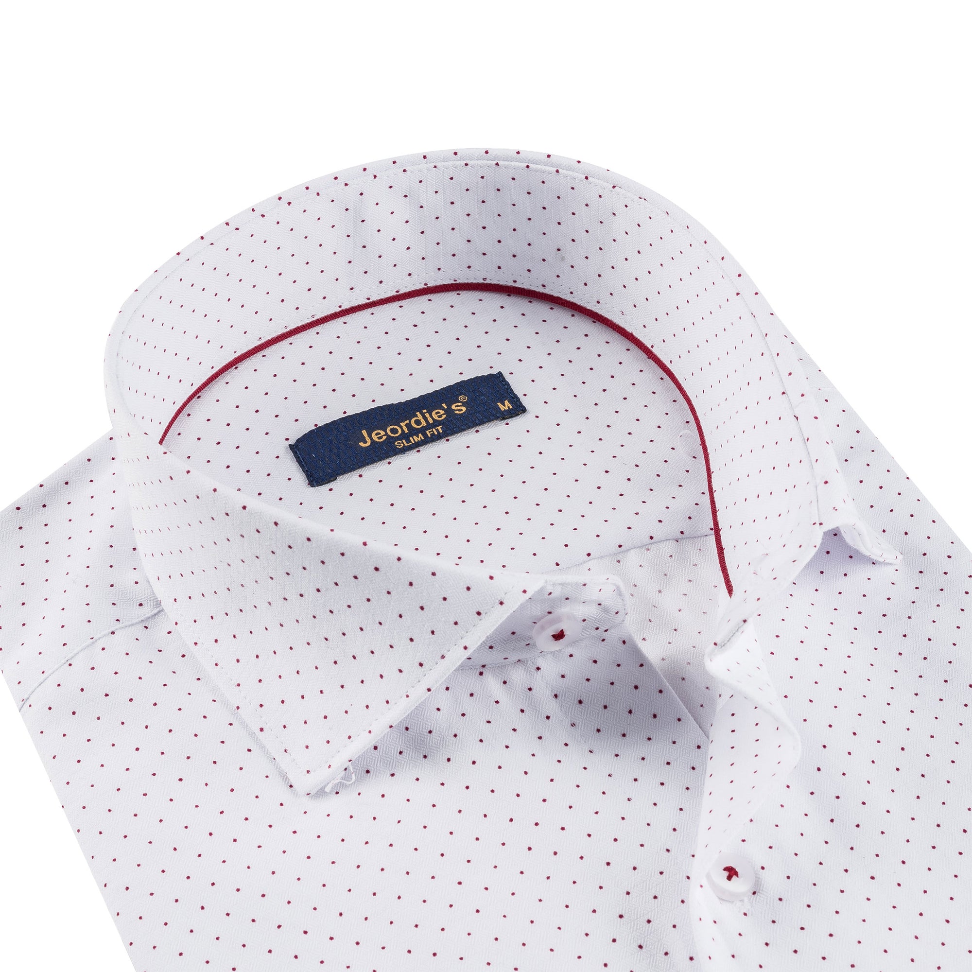 White - Burgundy Long Sleeve Shirt