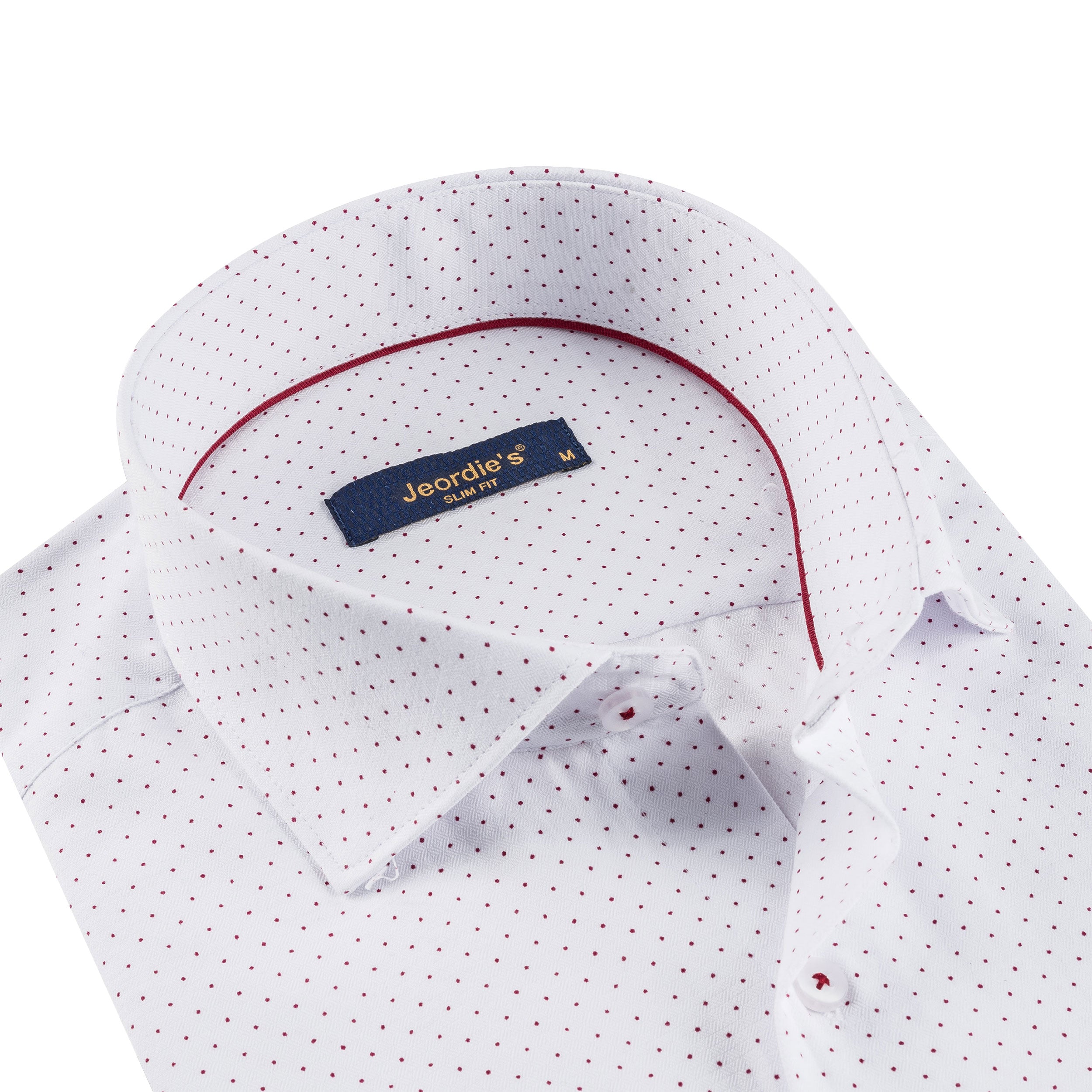 White - Burgundy Long Sleeve Shirt