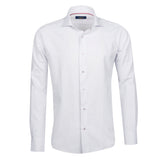White - Burgundy Long Sleeve Shirt