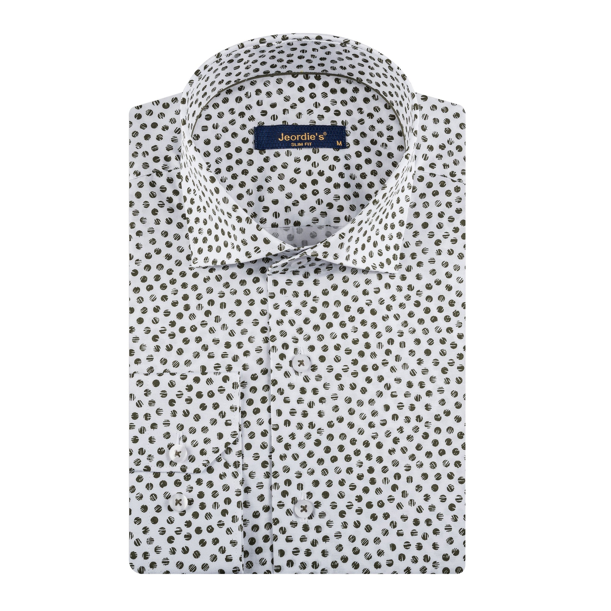 White - Khaki Long Sleeve Shirt