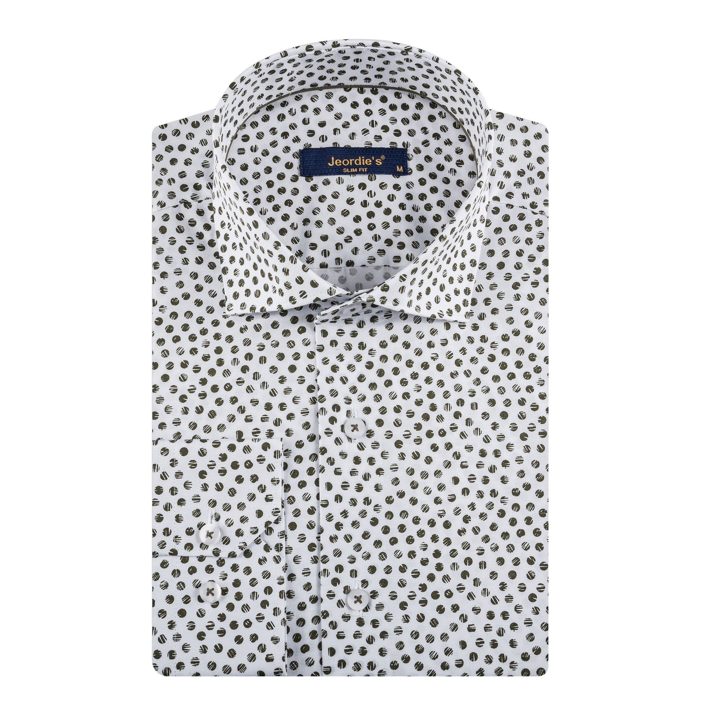 White - Khaki Long Sleeve Shirt
