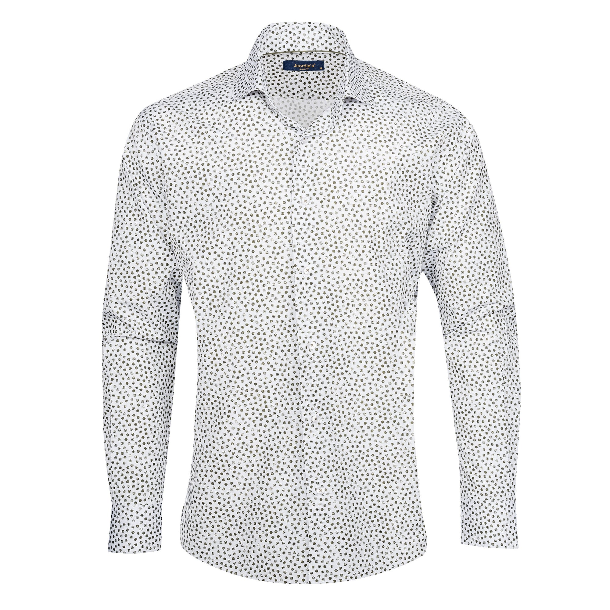 White - Khaki Long Sleeve Shirt