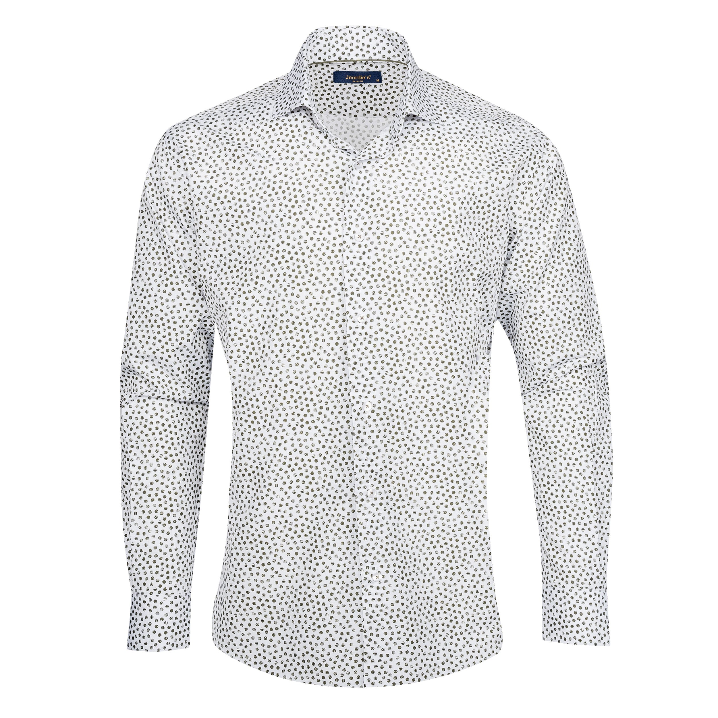 White - Khaki Long Sleeve Shirt