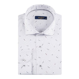 White - Navy Long Sleeve Shirt