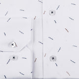 White - Navy Long Sleeve Shirt